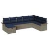 vidaXL Ensemble de canap&eacute; de jardin 8 pc Poly rotin