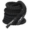 vidaXL Corde de combat noire 15 m 11 kg Polyester