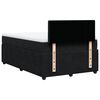 vidaXL Sommier &agrave; lattes de lit avec matelas noir 120x190 cm velours