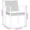 vidaXL Ensemble de salle &agrave; manger pour jardin 7 pcs Marron et Noir