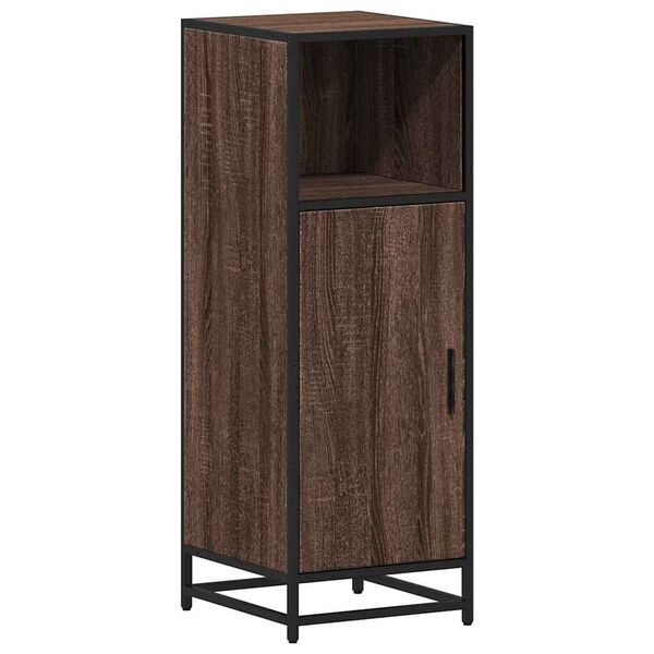 vidaXL Armoire de bain ch&ecirc;ne marron 35x37,5x100 cm bois d'ing&eacute;nierie