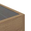 vidaXL Table basse ch&ecirc;ne artisanal 40 x 40 x 30 cm Bois d'ing&eacute;nierie