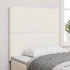 vidaXL T&ecirc;te de lit LED avec des lumi&egrave;res &agrave; LED Cr&egrave;me 100 cm Polyester