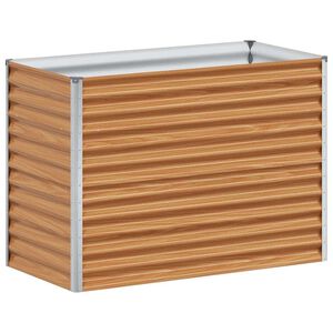 vidaXL Jardini&egrave;re sur&eacute;lev&eacute;e Marron Clair 98 x 50 x 68 cm