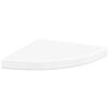 vidaXL &Eacute;tag&egrave;res d'angle flottantes 4pcs blanc brillant 35x35x3,8cm MDF