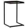 vidaXL Table d'appoint Noir 40x40x60 cm Verre tremp&eacute;