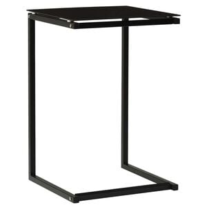 vidaXL Table d'appoint Noir 40x40x60 cm Verre tremp&eacute;