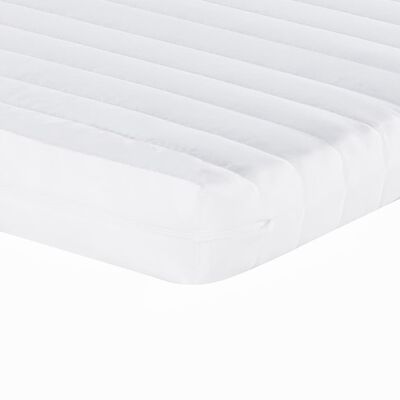 vidaXL Lit de jour avec gigogne et matelas noir 90x200 cm similicuir