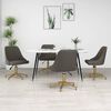 vidaXL Chaises pivotantes &agrave; manger lot de 4 gris fonc&eacute; velours