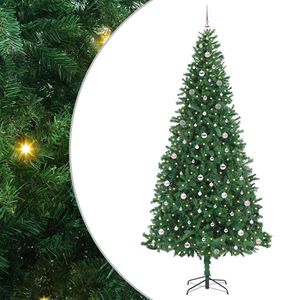 vidaXL Sapin de No&euml;l artificiel Vert 300 cm PVC, m&eacute;tal et plastique