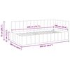 vidaXL Cadre de lit d'angle Vert fonc&eacute; 100 cm x 200 cm Velours
