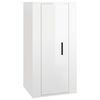 vidaXL Ensemble de meubles TV 6 pcs Blanc brillant Bois d'ing&eacute;nierie