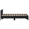 vidaXL Cadre de lit Ch&ecirc;ne noir 193 x 125 x 70 cm Bois d'ing&eacute;nierie
