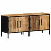 vidaXL Cabinet de chevet 2 pc Marron et Noir 50 x 30 x 45 cm
