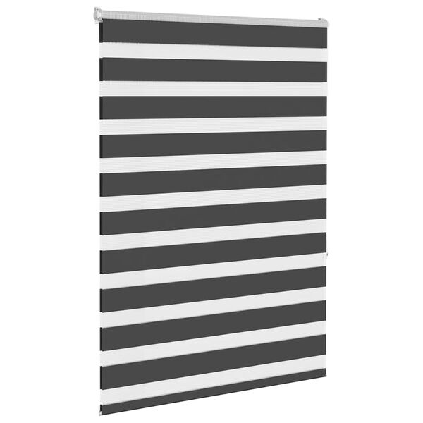 vidaXL Store z&egrave;bre noir 115x150 cm largeur du tissu 110,9 cm polyester