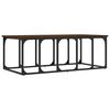 vidaXL Table basse ch&ecirc;ne marron 100x50x35,5 cm bois d'ing&eacute;nierie
