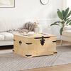 vidaXL Bo&icirc;te de rangement Corona 78x78x45 cm bois de pin massif