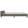 vidaXL Cadre de lit sans matelas gris fonc&eacute; 200x200 cm velours