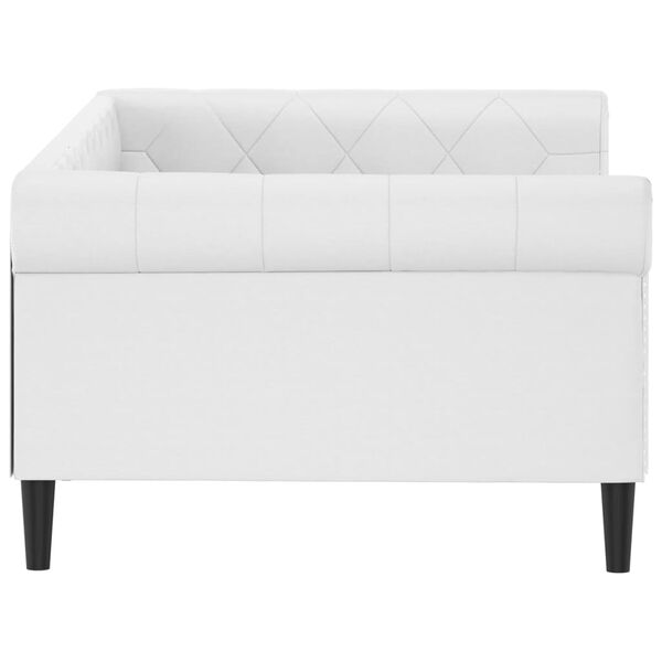 vidaXL Lit de jour blanc 100x200 cm similicuir
