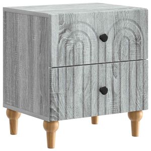 vidaXL Cabinet de chevet avec tiroir Sonoma gris 43 x 34,5 x 48 cm