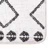 vidaXL Tapis lavable 120x180 cm noir et blanc