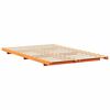 vidaXL Cadre de lit sur&eacute;lev&eacute; Marron cire 140 x 190 cm