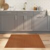 vidaXL Tapis carr&eacute; marron 100x100 cm bambou