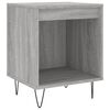 vidaXL Table de chevet sonoma gris 40x35x50 cm bois d&rsquo;ing&eacute;nierie