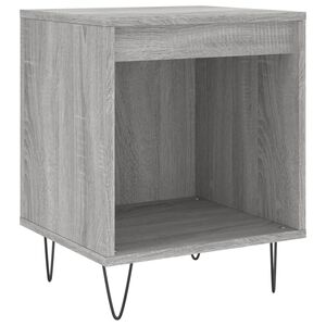 vidaXL Table de chevet sonoma gris 40x35x50 cm bois d&rsquo;ing&eacute;nierie
