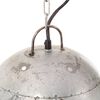 vidaXL Lampe suspendue industrielle 25 W Argent&eacute; Rond 42 cm E27