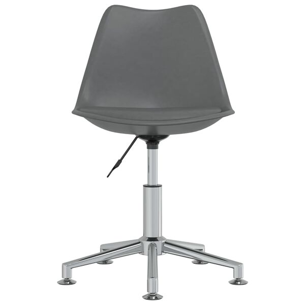 vidaXL Chaises pivotantes &agrave; manger lot de 6 gris similicuir