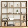 vidaXL Biblioth&egrave;que ch&ecirc;ne artisanal 137,5x29x137,5 cm bois d'ing&eacute;nierie