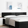 vidaXL T&ecirc;te de lit avec t&ecirc;te de lit Noir 200 cm Cuir synth&eacute;tique