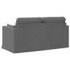vidaXL Canap&eacute; Gris fonc&eacute;