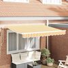 vidaXL Auvent R&eacute;tractable Jaune 250 x 200 cm tissu