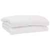 vidaXL Duvet d'&eacute;t&eacute; simple avec oreiller 3 pcs Blanc Microfibre