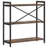 vidaXL &Eacute;tag&egrave;re Ch&ecirc;ne fum&eacute; 80 x 30 x 85 cm Bois d'ing&eacute;nierie