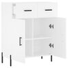 vidaXL Buffet blanc 69,5x34x90 cm bois d'ing&eacute;nierie