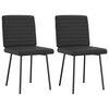 vidaXL Chaises &agrave; manger lot de 2 noir similicuir