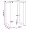 vidaXL Pieds de table &agrave; manger cadre en O 50x40x73 cm acier