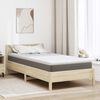 vidaXL Surmatelas en Coco Blanc 90 x 200 cm Tissu jacquard