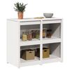 vidaXL Armoire de cuisine Blanc chaud 106 x 55 x 92 cm Pin massif