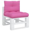 vidaXL Coussins de palette lot de 2 rose tissu Oxford