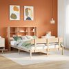 vidaXL Lit biblioth&egrave;que sans matelas 140x190 cm bois de pin massif