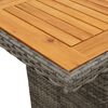 vidaXL Ensemble &agrave; manger de jardin et coussins 7 pcs gris rotin