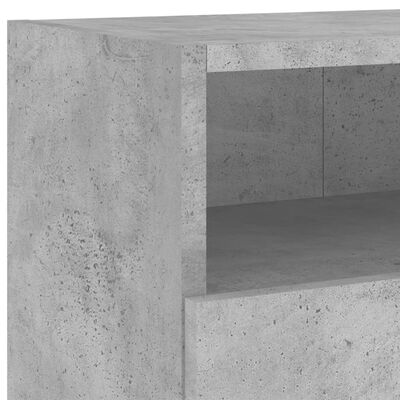 vidaXL Meubles TV muraux 2pcs gris béton 100x30x30cm bois d'ingénierie