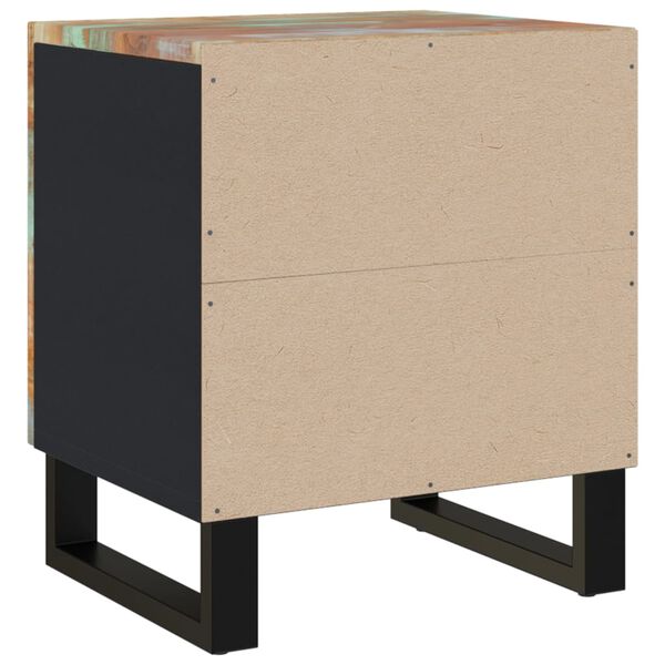 vidaXL Tables de chevet 2 pcs 40x33x46 cm Bois massif de r&eacute;cup&eacute;ration