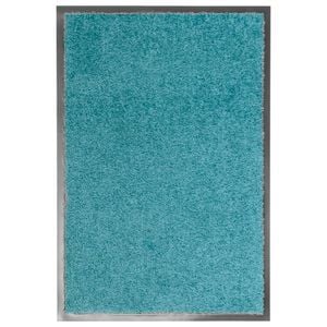 vidaXL Paillasson lavable Cyan 40x60 cm