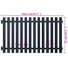 vidaXL Panneau de cl&ocirc;ture Anthracite 178 x 75 cm Acier thermolaqu&eacute;