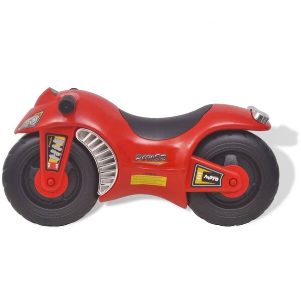 vidaXL Moto &agrave; chevaucher enfant Plastique Rouge